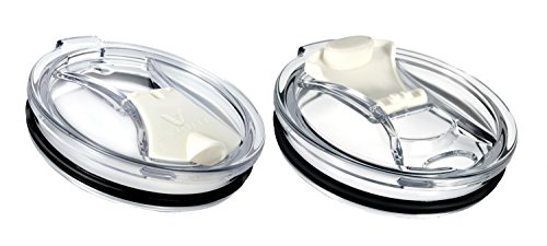 EVERIE Leakproof Tumbler Lid for Ozark Trail, Yeti, RTIC tumblers 30 Oz and more, Pack of 2 (30 Oz, Clear 2 Pack)