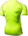 TSLA Men's UPF 50+ Quick Dry Short Sleeve Compression Shirts, Athletic Workout Shirt, Water Sports Rash Guard, BLM Edition Guard Neon Yellow, Large