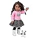 5pc Poodle Skirt Outfit w Panda Plush- 18