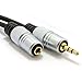 Pro Audio Metal 3.5mm Jack Stereo Headphone Extension Cable Gold 1m (~3 feet)