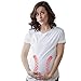 Maternity Baseball Laces Pregnancy T Shirt Novelty Sports Baby Bump Tee
