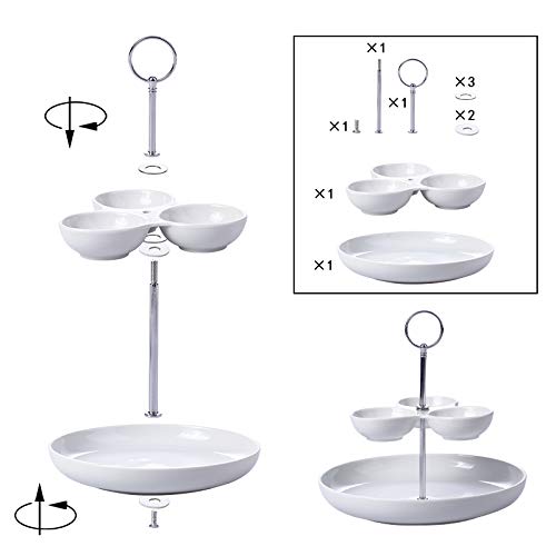 image for CERSIA Singkasa 2-Layer Modern Serving Bowl Set, Sauce Dish, Fruit, Sa