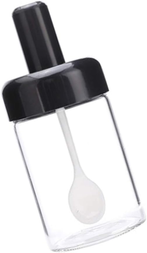 styleinside Glass Spice Jars Seasoning Box Condiment Jar with Lids Spoon High Quality New