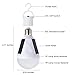 Portable Solar Powered LED Light Bulb Rechargeable Emergency lamp, E27 720LM 12W for Indoor, Outdoor, Camping, Storm, Flood, Hurricane,White/1Pack