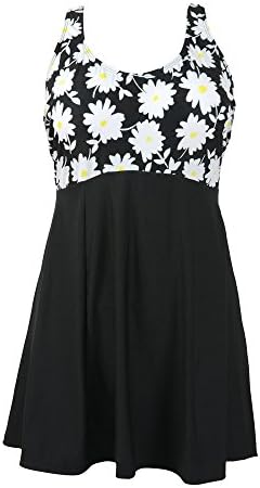 BuyBai Women's Tankini Plus Size Swimwear One Piece Swimsuit Swim Dress