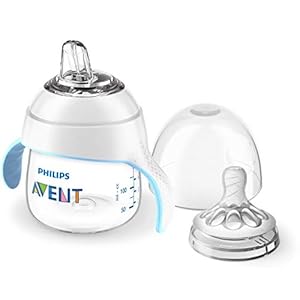 Philips Avent Natural Trainer Sippy Cup with Fast Flow Nipple and Soft Spout, 5oz, 1pk