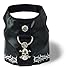 Doggles Biker Vest Dog Harness, Black, Small