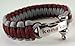 Paracord Survival Bracelet with Stainless Steel Shackle, Regular Weave