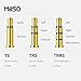 3.5mm Headphone Splitter, MillSO TRS 3.5 mm Audio Splitter TRS Stereo Jack Aux Splitter Male to 2 Female Cable Compatible for Two Earphones to Smartphone, Mp3, Laptop – 20cm/8inch
