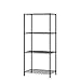 Homebi 4-Tier Wire Shelving 4 Shelves Unit Metal Storage Rack Durable Organizer Perfect for Pantry Closet Kitchen Laundry Organization in Black,21
