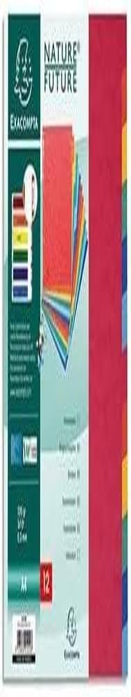 Exacompta - Ref 99H - Nature Future Dividers - Suitable for A4 Documents, Pre-Punched, 400gsm Genuine Pressboard, 12-Part Dividers, FSC-Certified - Multi-Coloured
