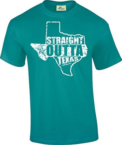 Straight Outta Texas Unisex Tee (Medium, Turquoise)