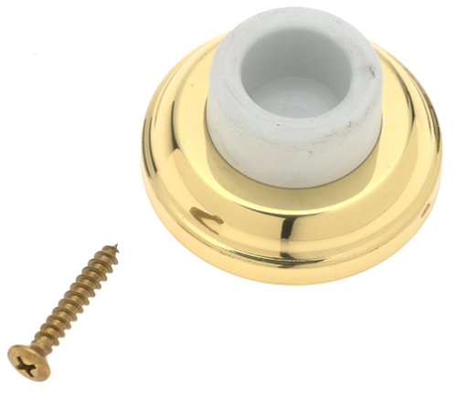 Stanley Hardware S804-010 CD80-4010 Concave Wall Doorstop in Bright Brass