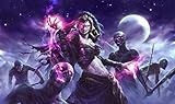 HiddenSupplies.com Liliana Zombies Magic The Gathering Playmat TCG Gaming Mat 24 x 14 Inch