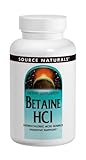 Source Naturals Betaine HCl, 650mg, 180 Tablets (Pack of 2)
