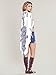 NFASHIONSO Women's Fashion Geometry Print Cover ups Tunic Kimono Cardigan Shawl White