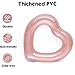 Jellydog Toy Heart Pool Float, Inflatable Glitter Swimming Ring, Sweet Love Tube Float, Summer Swim Pool,Girls Beach Toy, Water Fun Party Toy for Adult, Rose Gold