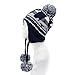 Football Pom Winter Hat with Matching Plush Classic Sports Teams and Cities Ultra Soft Warmth and Outdoor SE101 (Dallas)