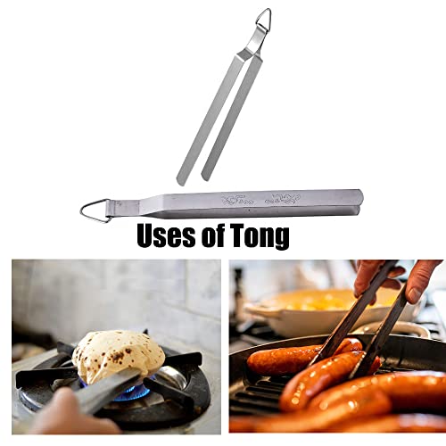 AnNafi® Chimta For Roti Stainless Steel Tongs / Chimta Indian Style