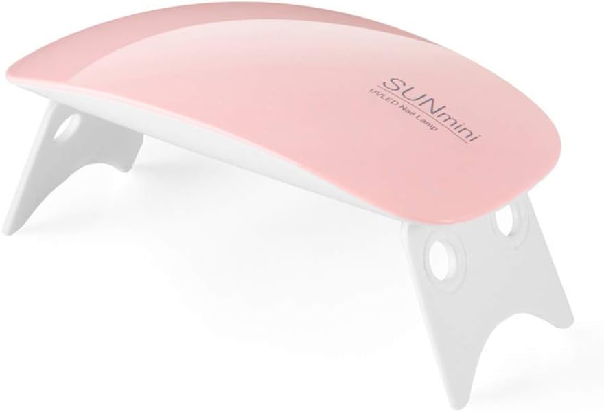 Mini Nail Lamp, Portable UV LED Gel Nail Dryer Polish Lamp, 6W Nail Tools 2 Timing Setting Fast Dry Machine Curing Gel Lamp with Auto On/Off Sensor at Home and Salon