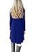 POSESHE Women's Long Sleeve Casual Loose T-Shirt Dress (XL, Royal Blue)