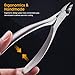 Cuticle Nippers Trimmer Clippers Cutter Stainless Steel Cuticle Remover Tapered Shape Handmade Manicure Nail Care Tool, opove X4 Matte Silver
