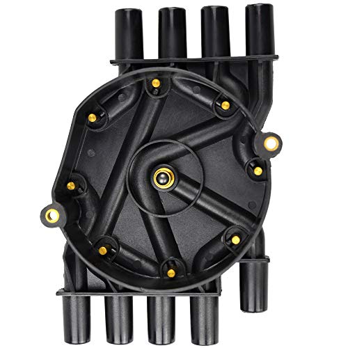 Motovecor Ignition Distributor Cap Brass Terminals Distributor Set and Rotor Kit for Chevrolet GMC Cadillac Vortec V8 5.0l 5.7l 7.4l Compatible Part Number DR474 DR331