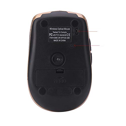 ZXC Wireless Mouse Bluetooth Optoelectronic Professional Gaming Mouse Comfortable Feel Creative Office Home,Gold