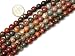 SHG 8mm Natural Round Picasso Jasper Gemstone Loose Beads Strand 15 Inch Beads for Jewelry Making One Strand in One Bag