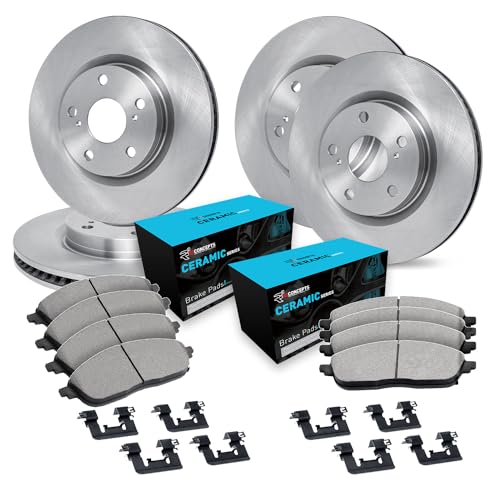 R1 Concepts Front and Rear Brake Kit Fits 2010-2013 Land Rover Range Rover| Cer…