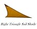 San Diego Sail Shades 10'x10'x14' Right Triangle (Sandy Beach) - Heavy Duty 205gsm Commercial Grade Shade Sail