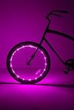 Brightz WheelBrightz LED Bicycle Wheel Accessory Light (for 1 Wheel), Pink