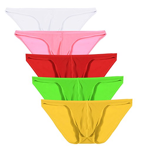Buy Avidlove Men Underwear 5 Pack Bikinis Breathable Ice Silk Triangle
