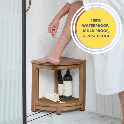 Corner Bench Shower Stool for Shaving Legs Waterproof Shower Stools