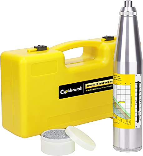 CGOLDENWALL Sclerometer for Concrete with Italian Manual Resiliometer Sclerometer in the Scope of 10-60 Mpa ZC3-A