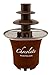Nostalgia 8-Ounce Chocolate Fondue Fountain, Half-Pound Capacity, Easy to Assemble 3 Tiers, Perfect for Nacho Cheese, BBQ Sauce, Ranch, Liqueurs, 0.5 Pound, Brown
