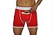Speakeasy Briefs: Men's Stash Underwear with a Secret Front Pocket (Medium, Red)