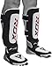RDX Shin Guards for Kickboxing, Muay Thai, MMA Fighting and Training, Cowhide Leather Instep Leg Protector Foam Pads for Sparring, Martial Arts, Protective Gear for BJJ and Boxing