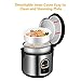 Electric Rice Cooker Food Steamer 5 Cup uncooked 10 Cups cooked Mini Rice Maker Removable Nonstick Pot with One Touch Control and Automatic Keep Warm Function (Silver)