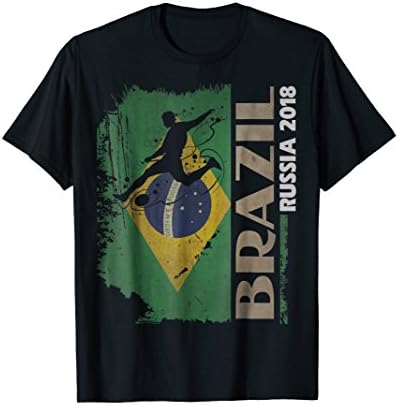 Brazil Soccer Player Vintage Flag Football World T-Shirt Cup