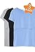 Smallshow 3 Pcs Maternity Nursing T-shirt Modal Short Sleeve Nursing Top Black/Blue/Grey,Large