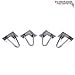 Homeland Hardware 6 Inch Hairpin Legs - Raw Steel Thick Heavy Duty