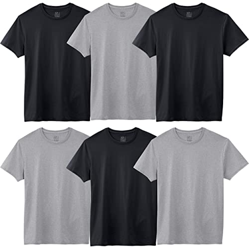 Fruit of the Loom Men's Eversoft Cotton Stay Tucked Crew TShirt