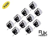RJX Loud 5V Active RC Alarm Buzzer Beeper Tracker 12X9.5mm FPV Racing Drone 10 PCS