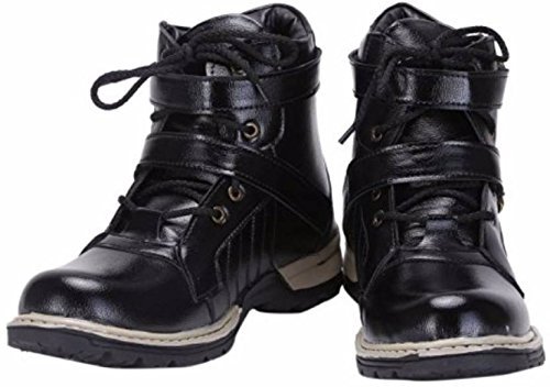 rd fashion men's buckle boots for men high ankle black/brown(rd003)