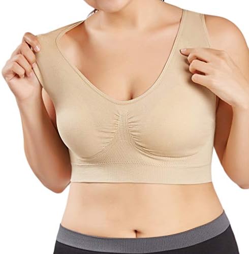 Women's Full Figure No Bounce Plus Size Camisole Wirefree Back Close Sports Bra