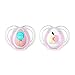 Tommee Tippee Every Day Pacifiers, Symmetrical Design, BPA-Free Silicone Binkies, 0-6m, 2-Count