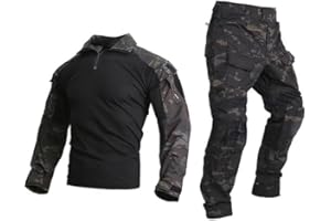EMERSONGEAR Gen3 Uniform,Military Painball Suit,Army Airsoft Combat BDU Pants Shirt with Knee Pads