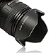 58MM Reversible Tulip Lens Hood + 58MM Center-Pinch Lens Cap for Canon Rebel (T6i T6 T6s T5i T5 T4i T3i T2i T1i XT XTi XSi)