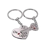 CAETLE&reg; Valentine's Day Lover Love Key to My Heart Cute Couple Keychain Love Keychain Key Ring Her He Set